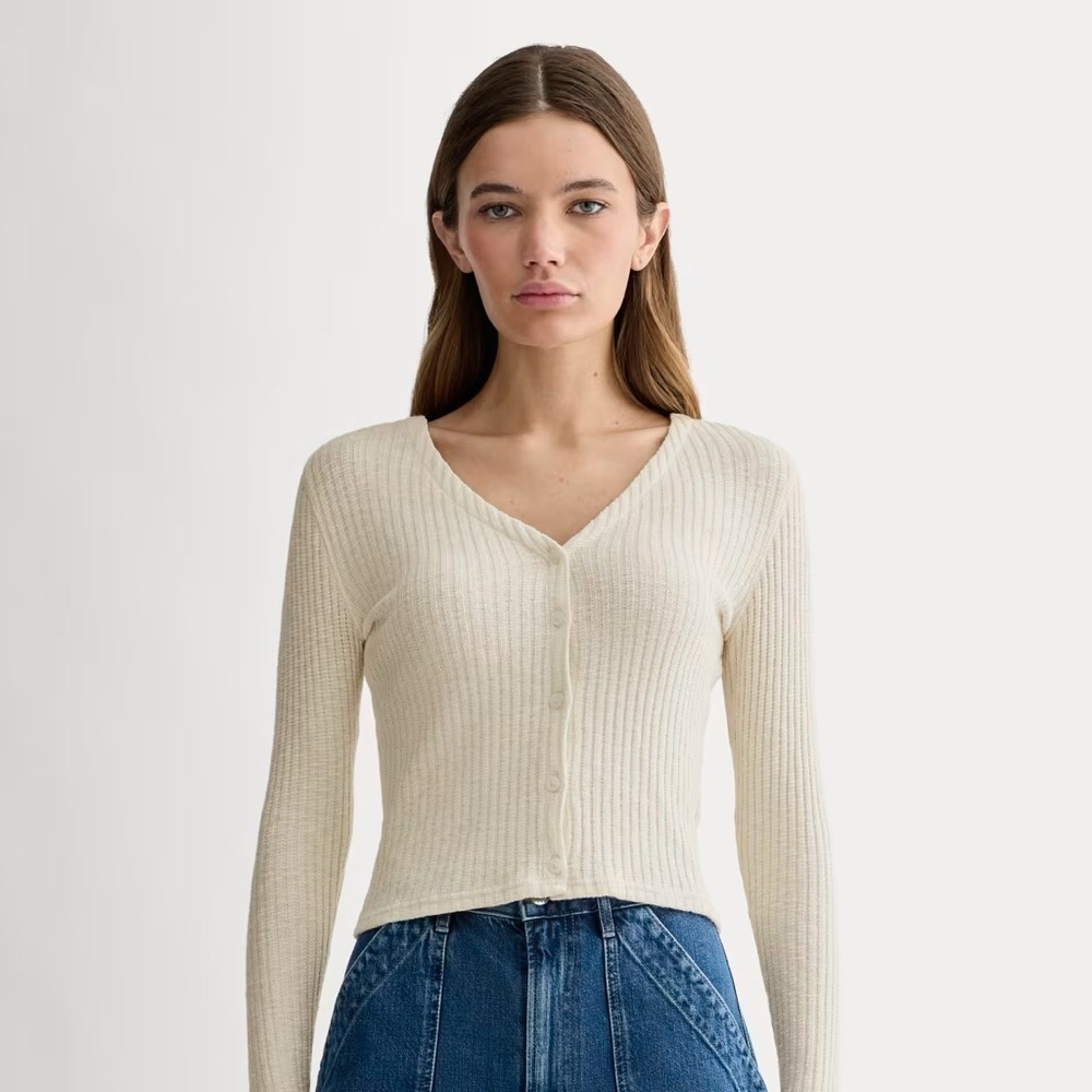 Everlane The Cozy Rib Cardigan